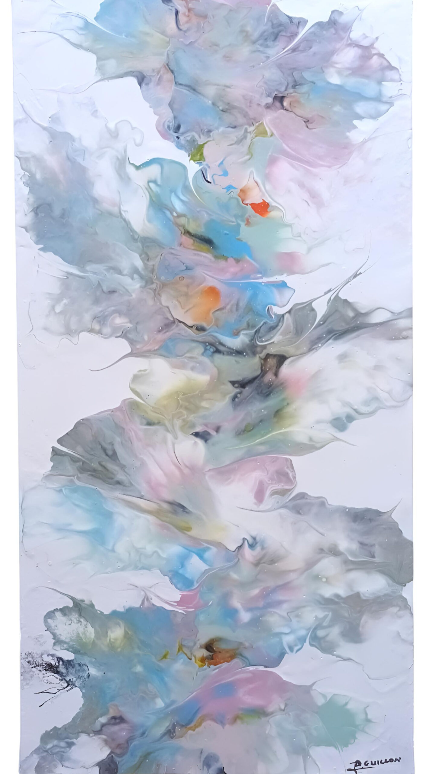 Tableau Explosion Pastel - Douceur et Poésie