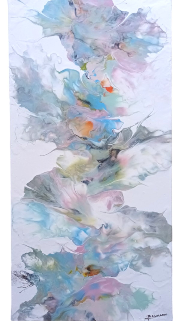 Tableau Explosion Pastel - Douceur et Poésie