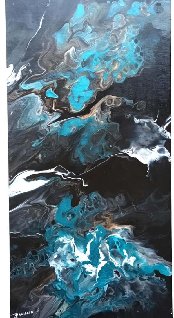 Tableau Au Masculin - Abstrait - Eau et Minéral