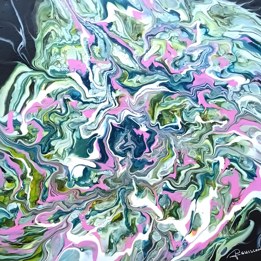 Tableau Tourbillon - Matières vivantes