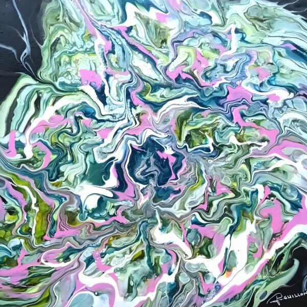 Tableau Tourbillon - Matières vivantes