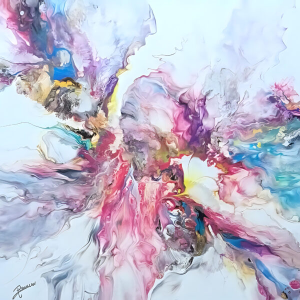 Tableau Eclosion Céleste - Dynamisme et Emotion