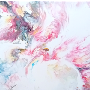 Tableau Ondes Rosées - Poésie et Douceur