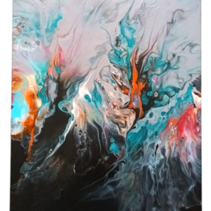 Tableau Eruption - Puissance et Délicatesse