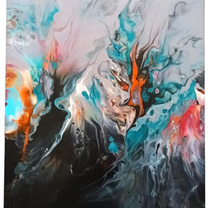 Tableau Eruption - Puissance et Délicatesse