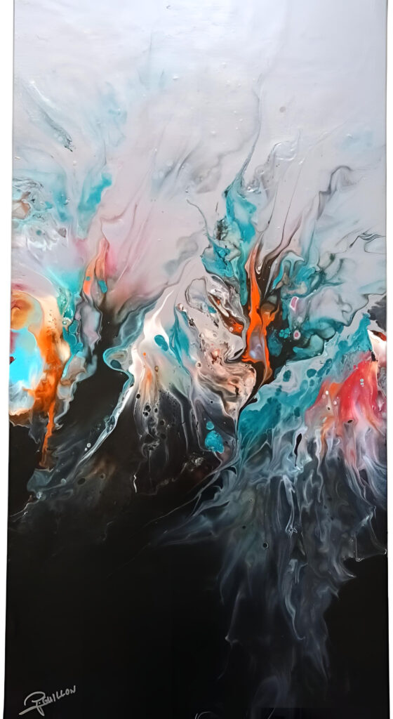 Tableau Eruption - Puissance et Délicatesse