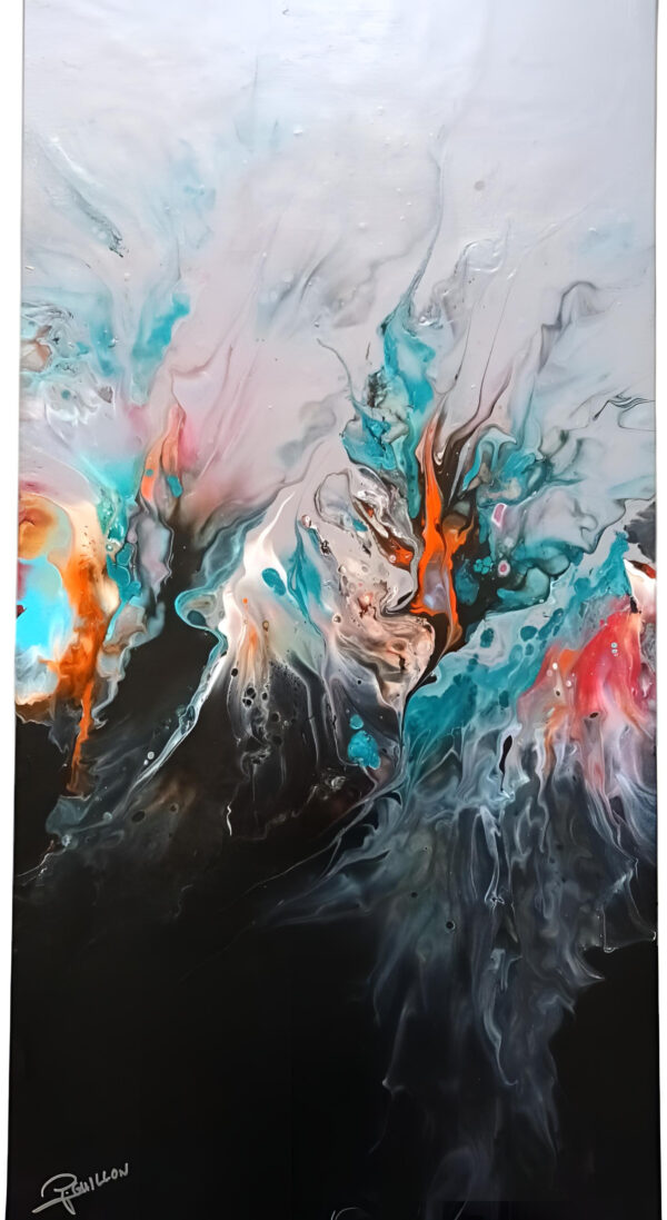 Tableau Eruption - Puissance et Délicatesse