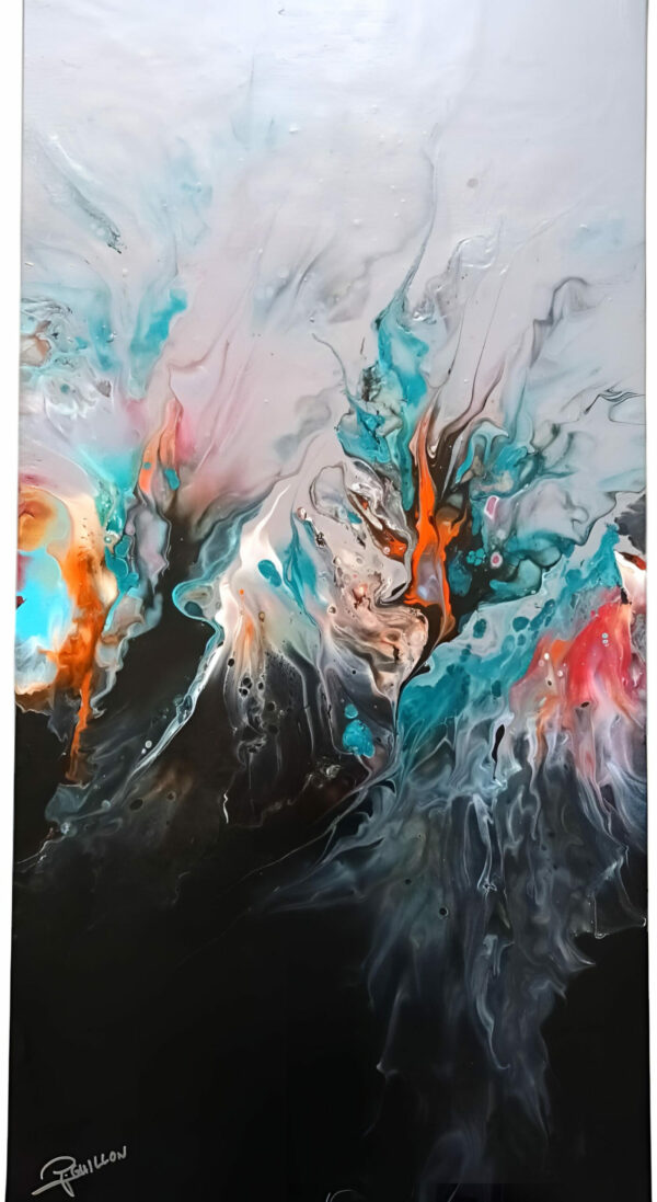 Tableau Eruption - Puissance et Délicatesse