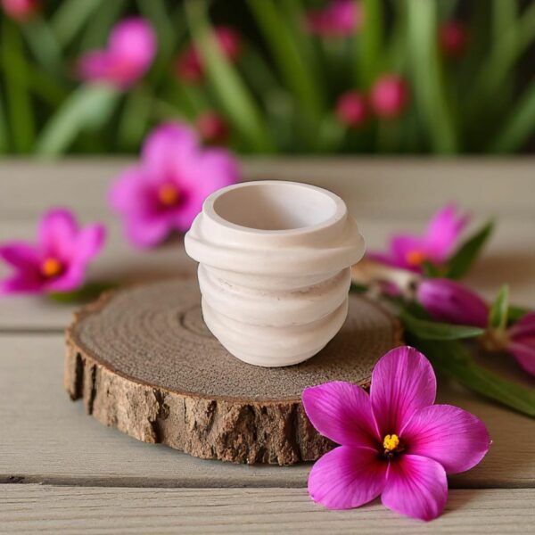 Pot Ondulation Taupe - Naturel et Pureté