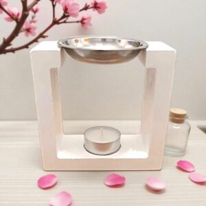 Aura – Brûle-Parfum Design en Plâtre et Métal | Élégance & Sérénité