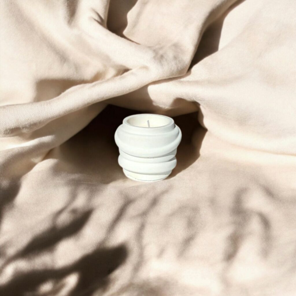 Bougie sans parfum Ondulation - Cire de Soja - Pureté et Douceur