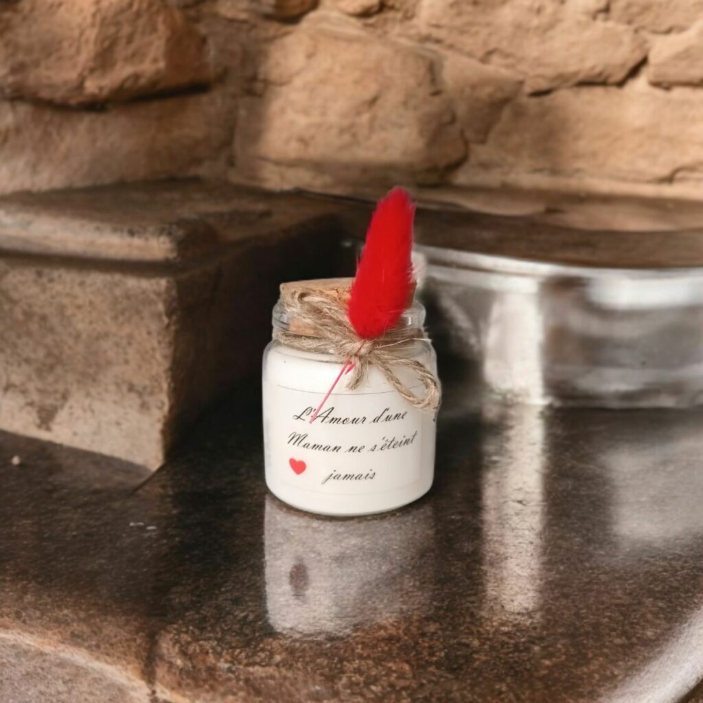 Bougie Mini L'Amour d'une Maman - Cadeau Fête des Mères