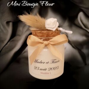 Bougie Mini Fleur - Cadeau et Personnalisation