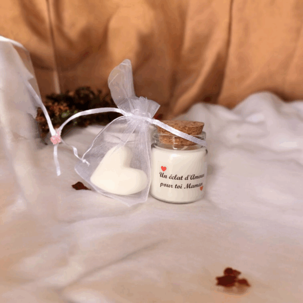 Bougie Mini Maman - Fête des mères et Coeur