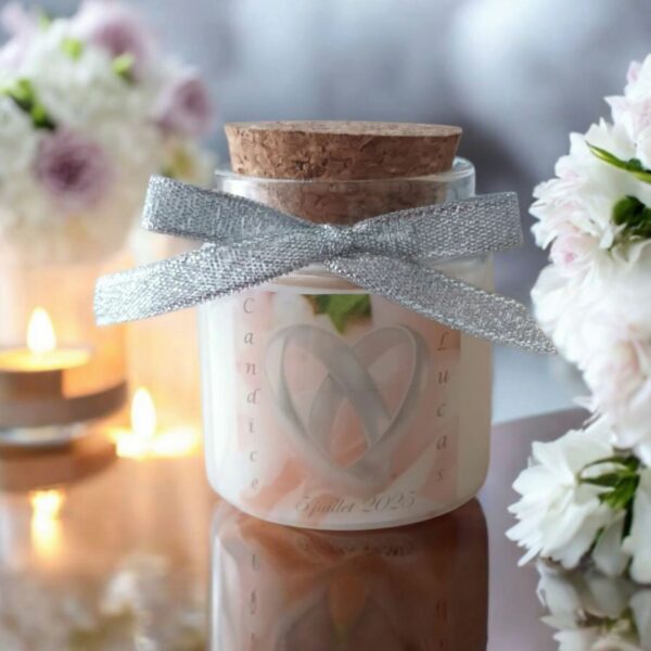 Bougie Mini Anneaux - Symbole et Elégance