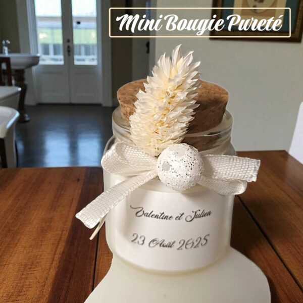 Bougie Mini Pureté - Cadeau et Invités