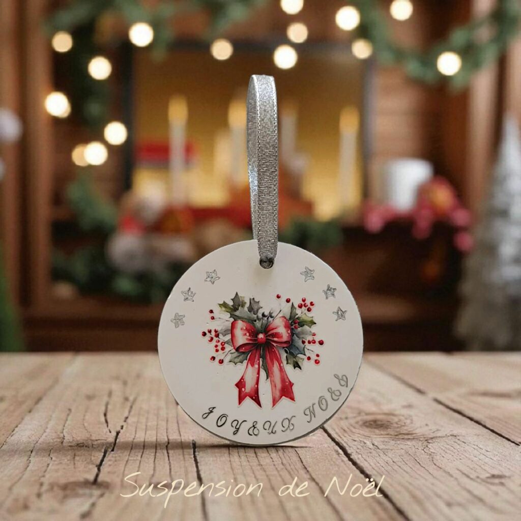 Suspension Noeud Rouge 1 - Magie de Noël