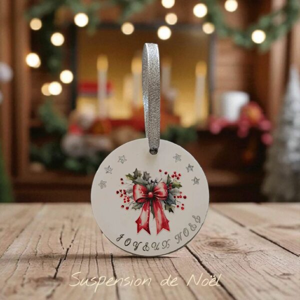 Suspension Noeud Rouge 1 - Magie de Noël
