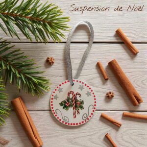 Suspension Sucre d'Orge 2 – Sapin et Noël