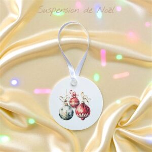 Suspension Boules et Diamant 7 – Magie et Noël
