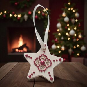 Etoile Strass Fleur 12 - Noël et Fêtes