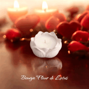 Bougie parfumée Fleur de Lotus – Cire végétale de soja naturelle | Artis-Âme - FLEUR DE COTON