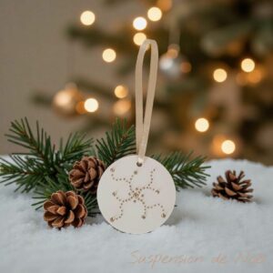 Suspension Ondulée Strass 13 - Noël Fêtes