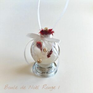 Boules de Noël Rouge 1 - Elégance Florale