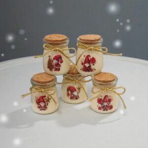 Bougie "Le Pot du Lutin" Parfumée Pomme Cannelle  - Gourmande et Chaleureuse