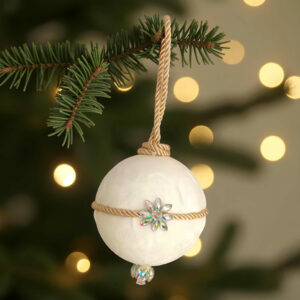 Boule de Noël "Éclat de Velours" - Strass et Élégance