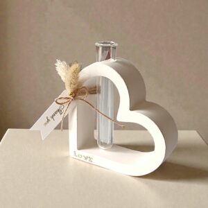 Le souffle du coeur - soliflore en plâtre