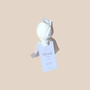Cadeau invité mariage personnalisé - tulipe artisanale en plâtre sur tige