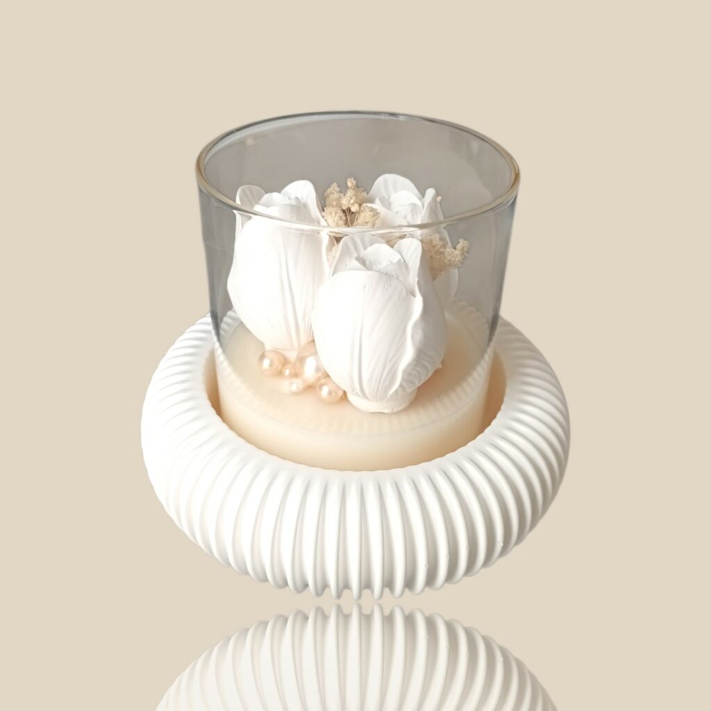 Rituel d'Ivoire coffret floral parfumé artisanal Artis-Âme composé de Herbier d'Ivoire et Halo d'Ivoire